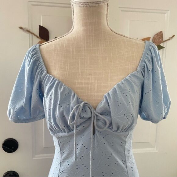 Sweet Blashe Light Blue Women's Mini Dress (Size L) - Picture 3 of 12